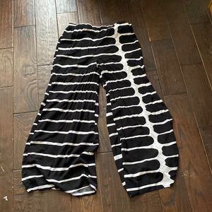 Black striped pants